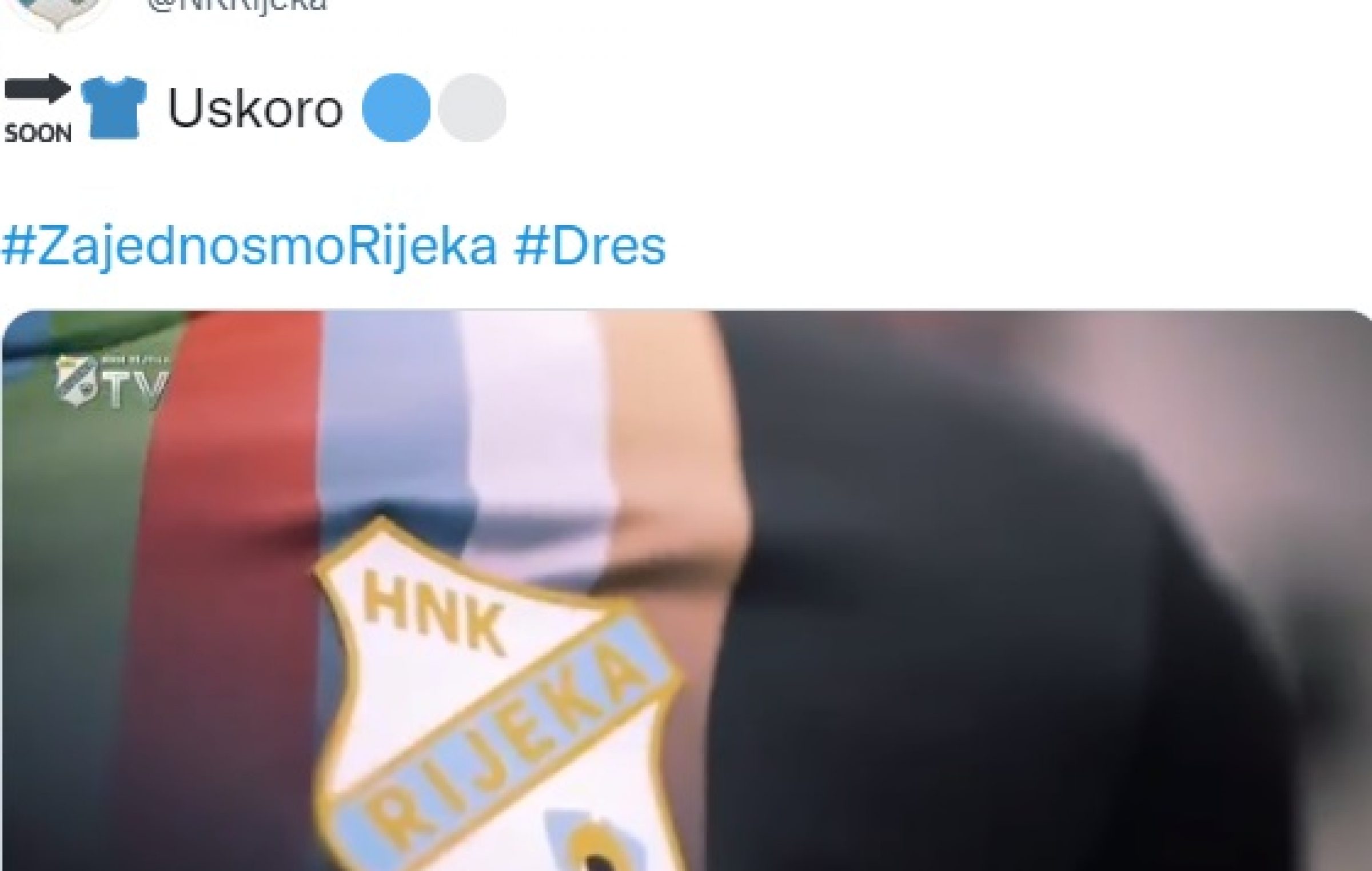 Hnk Rijeka Na Twitteru Predstavila Novi Dres Torpedo Media