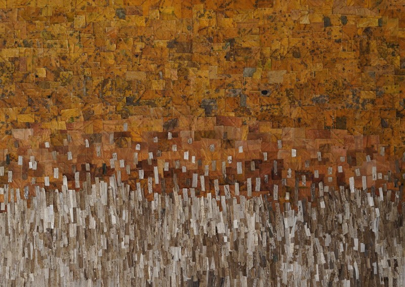 Barbara_Brnelic_Kompozicija_7_kolaz_herbarijsko_lisce_morska_trava