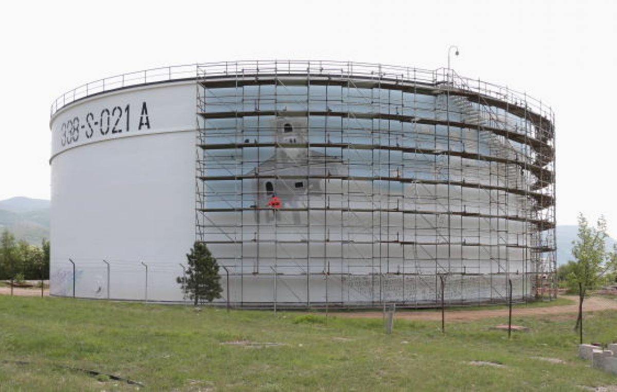 Rafineriju nafte Rijeka krasit će najveći oslikani spremnik u Hrvatskoj