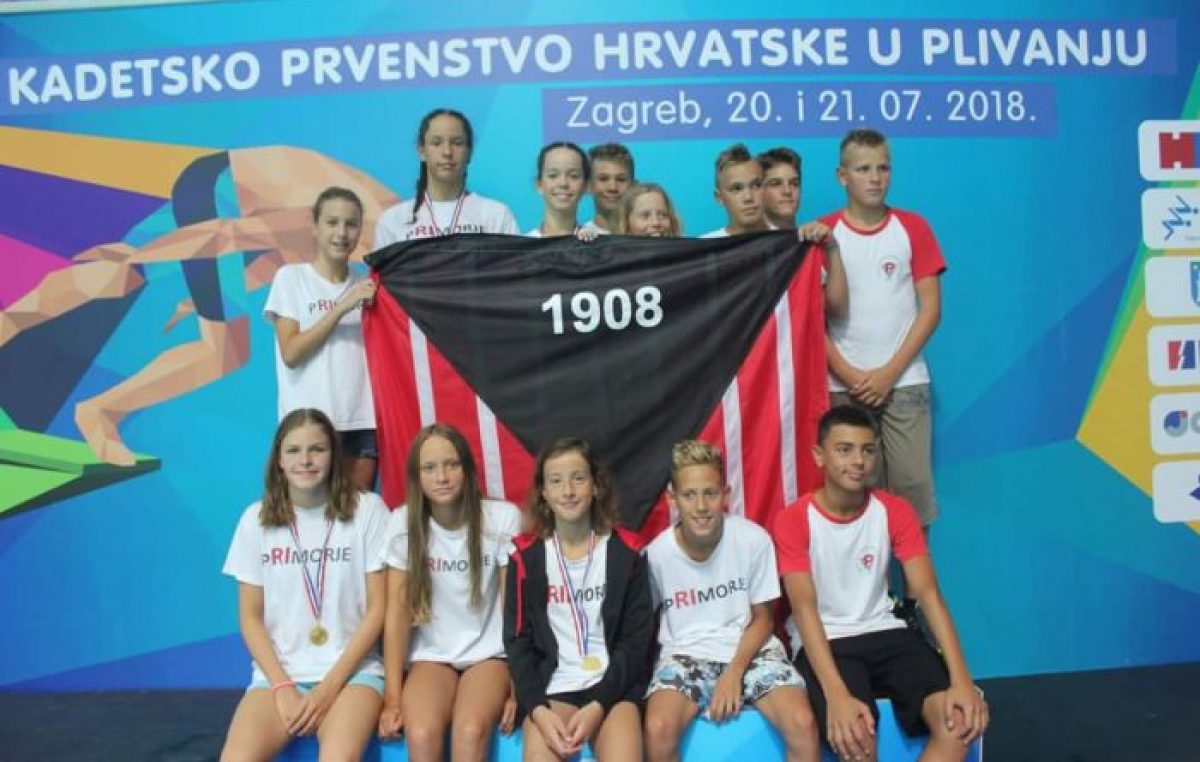 Kadeti Primorja CO na Prvenstvu Hrvatske osvojili 5 odličja