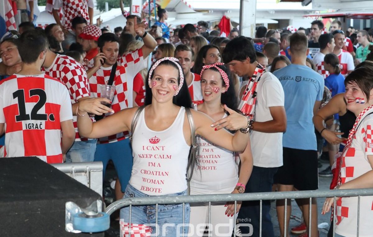 Rijeka je proslavila povijesni uspjeh hrvatskog nogometa