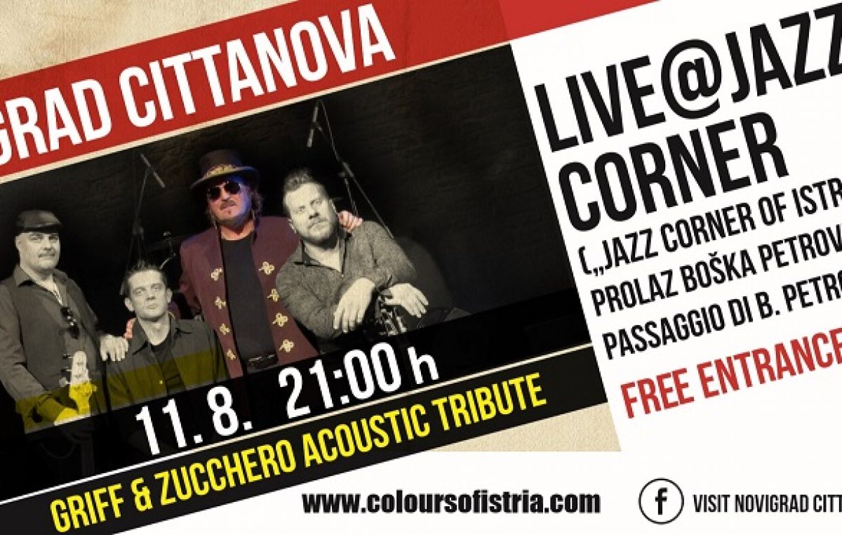 Manifestacije u Novigradu – Jazz Corner uz Griff & Zucchero acoustic tribute