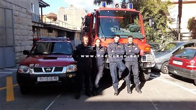 VIDEO Vatrogasci iz PGŽ-a krenuli u Orebić spašavati kuće i živote pred vatrenom stihijom