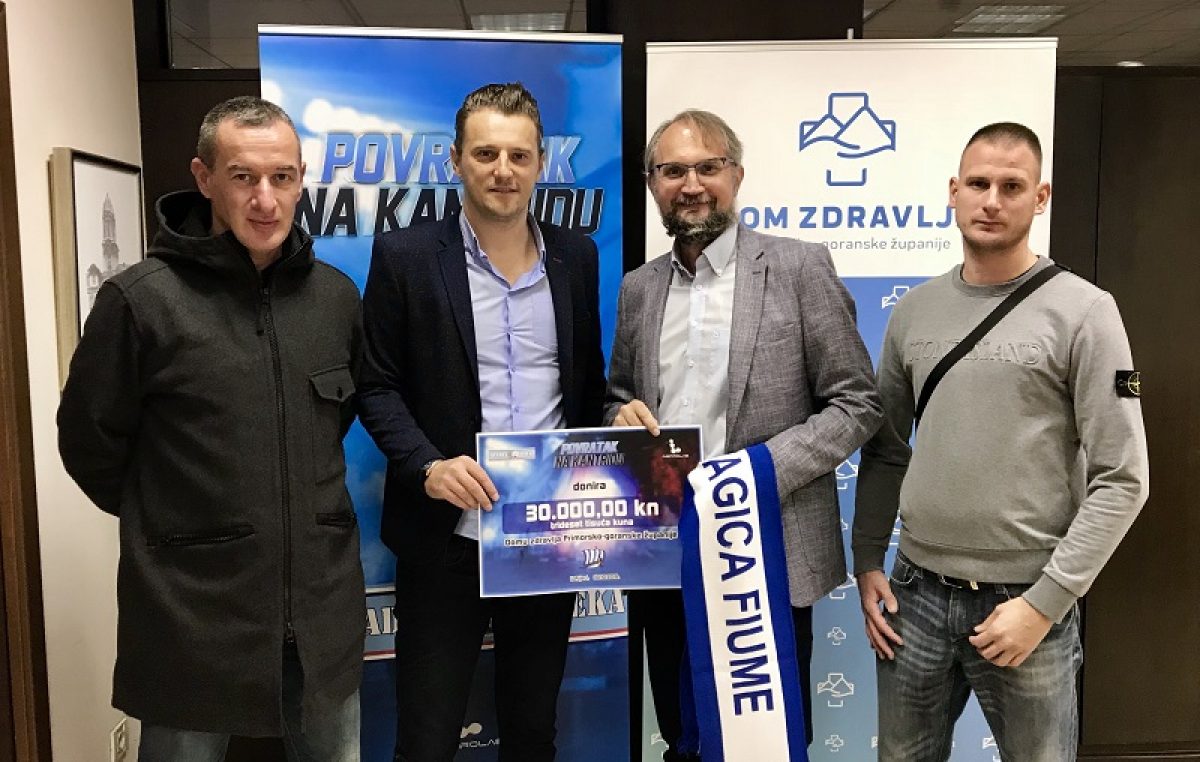 Organizatori “Povratka na Kantridu” uručili donaciju od 30 tisuća kuna Domu zdravlja PGŽ-a