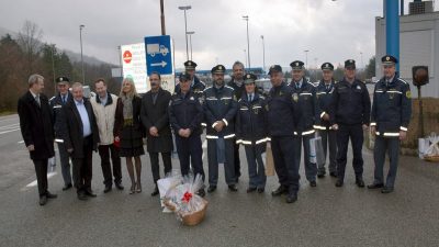 U OKU KAMERE Pogranična suradnja – Održan tradicionalni susret na granici između hrvatskih i slovenskih policajaca i lokalnih čelnika