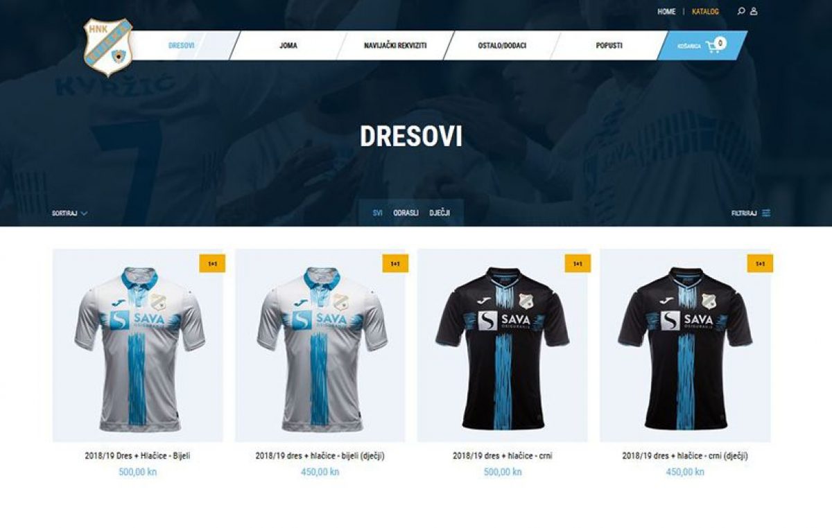 Akcija u web shopu HNK Rijeka – Do utakmice s Goricom traje ponuda 1+1 za dresove