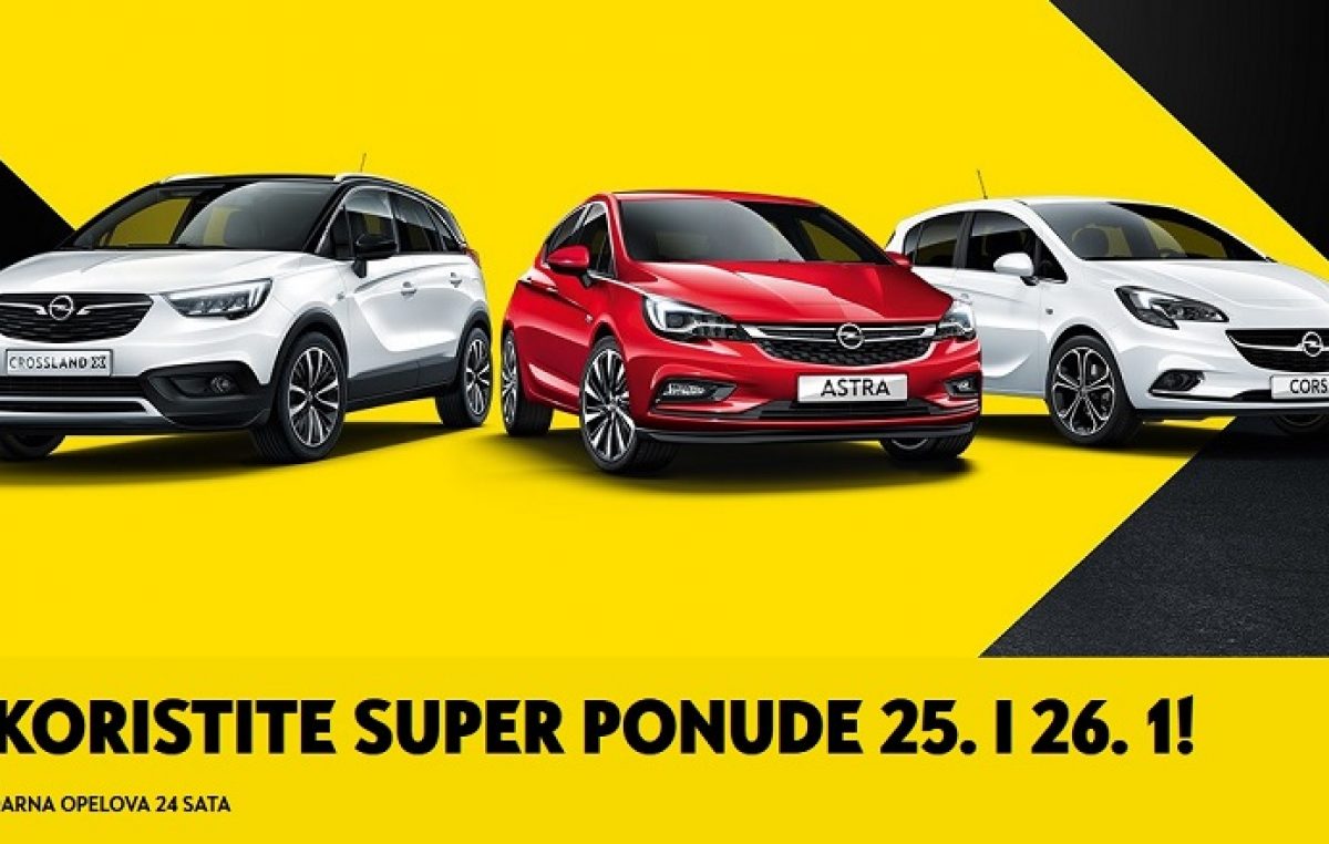 Danas točno u podne počinju legendarna Opelova ’24 sata’ – Svi modeli dostupni po najpovoljnijim cijenama