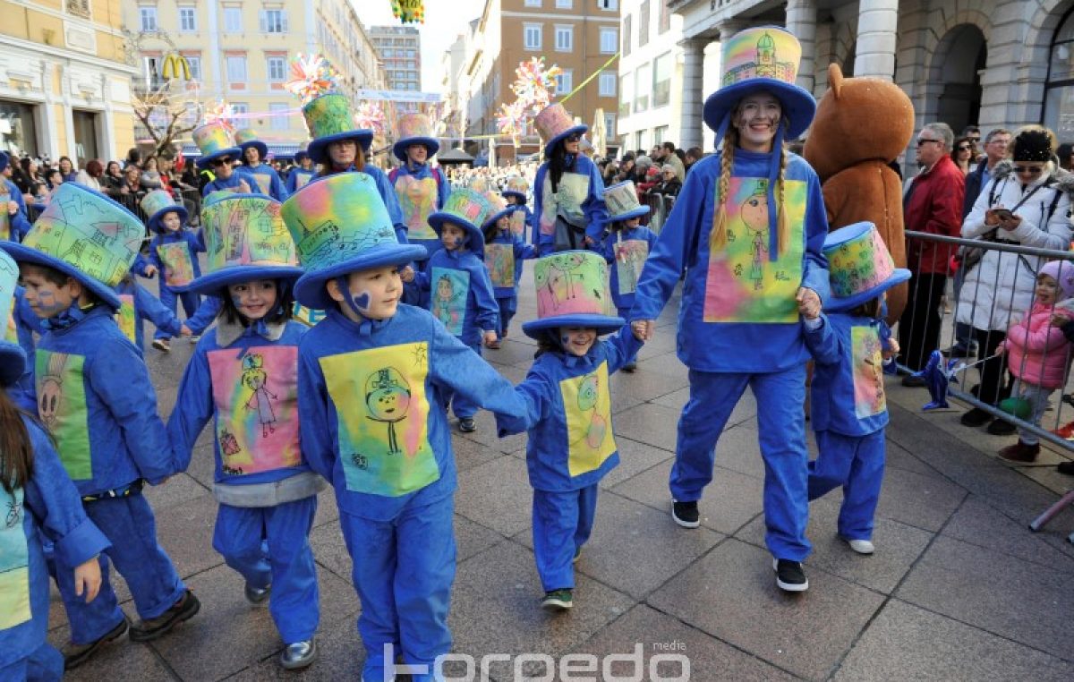 Dječja karnevalska povorka – Ove će subote centrom Rijeke prodefilirati više od 5 tisuća malih maškara
