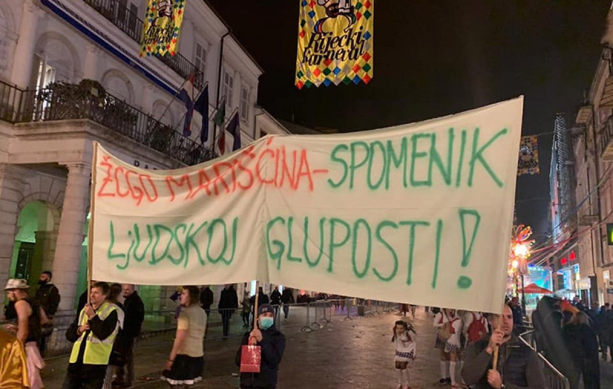 Eko stožer Marišćina objasnio prosvjed na Riječkom karnevalu – Želimo potaknuti rješavanje problema