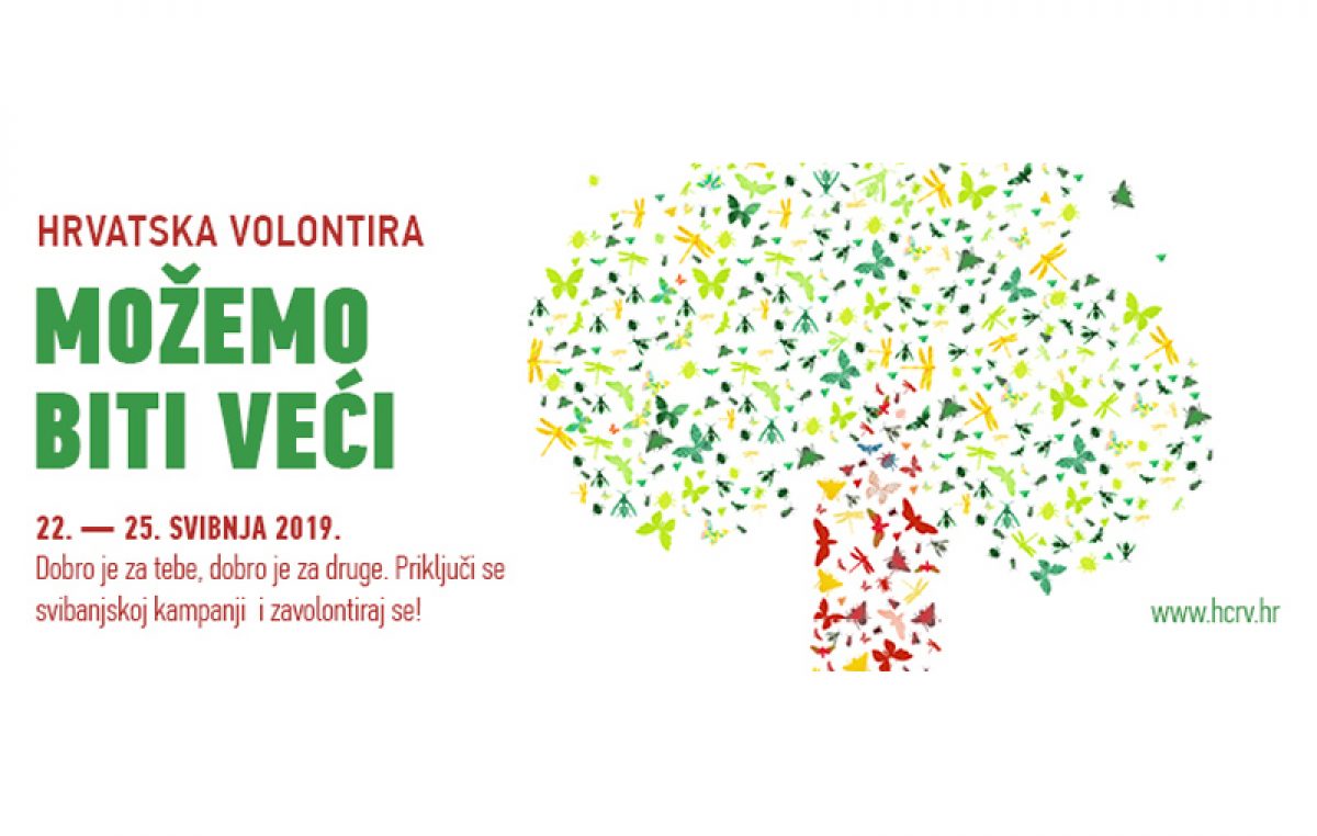 Hrvatska volontira 2019 – Deveto izdanje manifestacije posvećene volontiranju održat će se od 22. do 25. svibnja