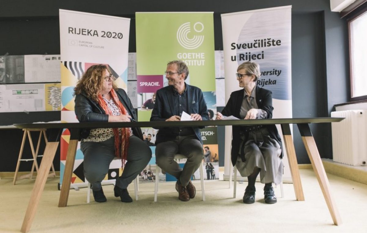 Potpisan sporazum o suradnji između Goethe-Instituta Kroatien, Sveučilišta u Rijeci i Rijeke 2020