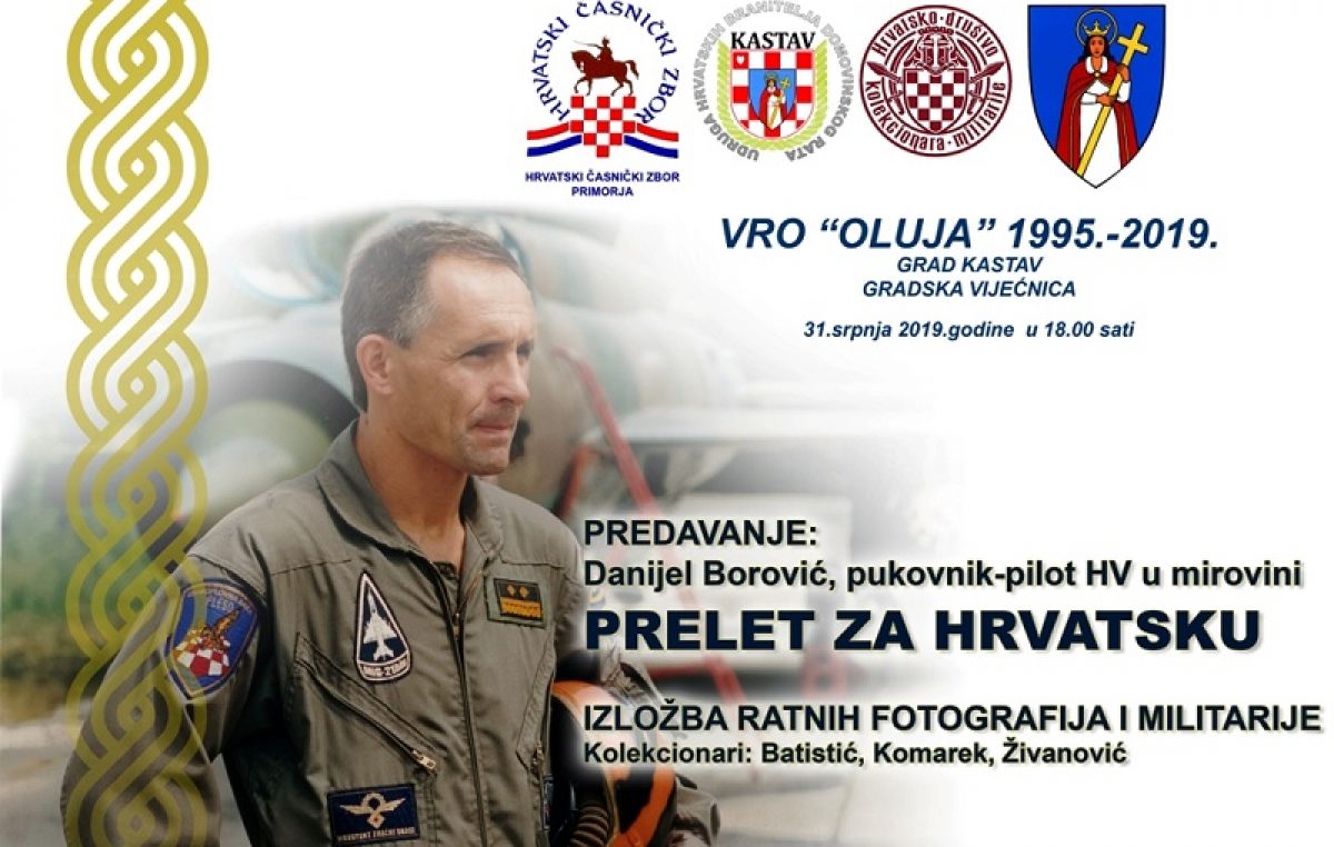 Predavanje “Prelet za Hrvatsku” i izložba ratne fotografije, odora i opreme sutra u vijećnici grada Kastva