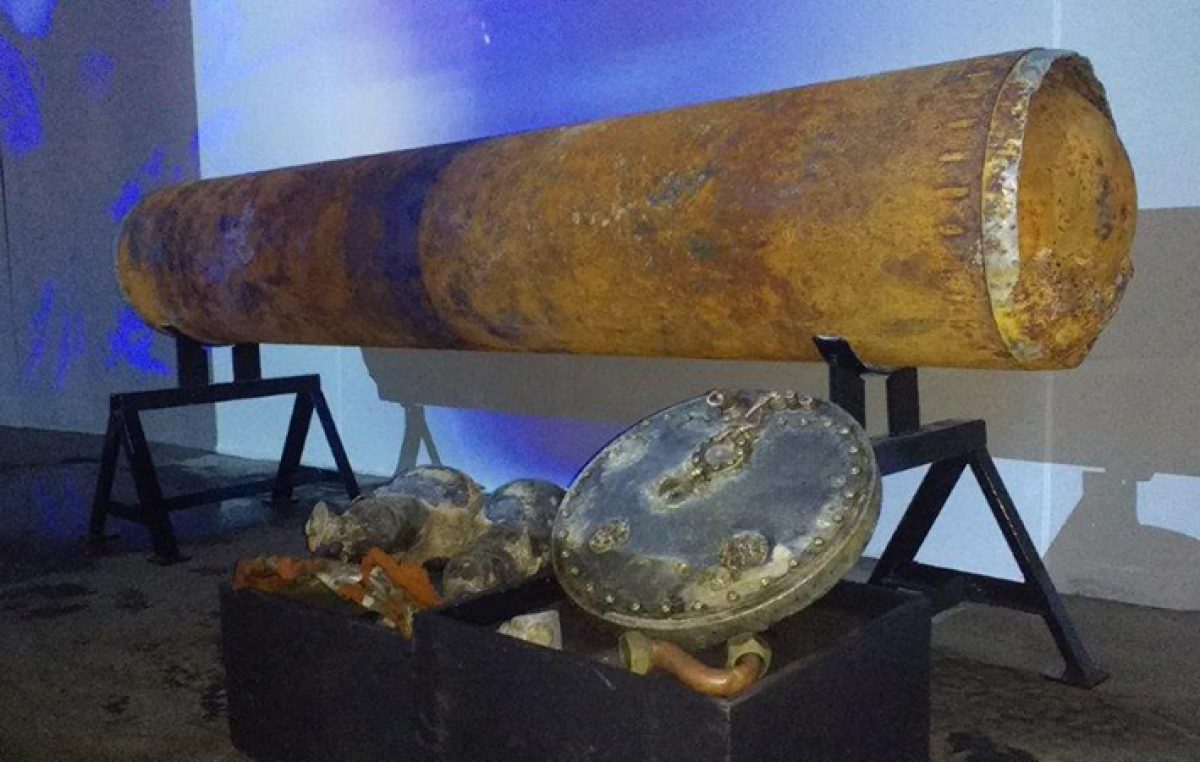 Torpedo pronađen ispred Opatije dopremljen u Muzej grada Rijeke gdje je postao dijelom izložbe “Riječki torpedo – prvi na svijetu”