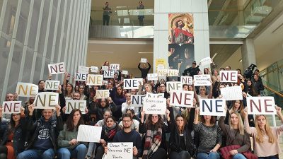 Studenti Sveučilišta u Rijeci podržali prosvjetare u štrajku