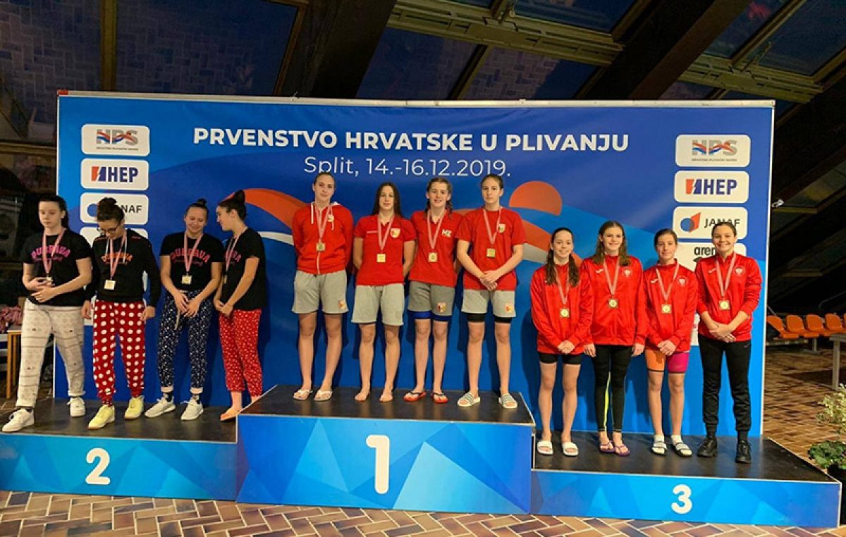 Na Prvenstvu Hrvatske u malim bazenima plivači Primorja osvojili 14 odličja