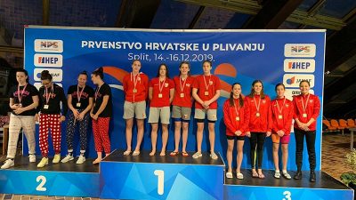 Na Prvenstvu Hrvatske u malim bazenima plivači Primorja osvojili 14 odličja