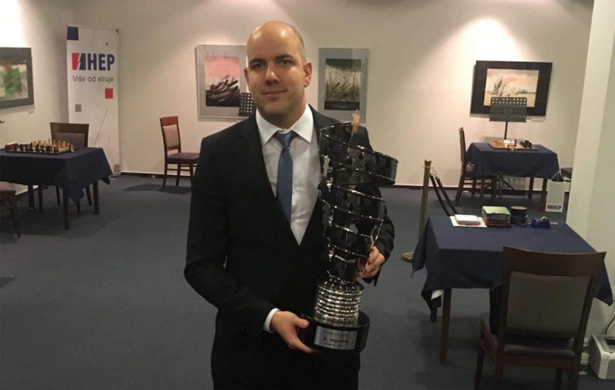 Riječki velemajstor Marin Bosiočić drugim mjestom na “Turniru mira” u Zagrebu došao na prag ulaska u top 100 igrača svijeta