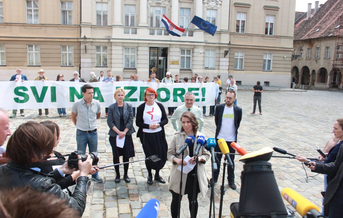 Predstavljena zeleno lijeva koalicija, nositeljica liste za Rijeku i Istru Katarina Peović