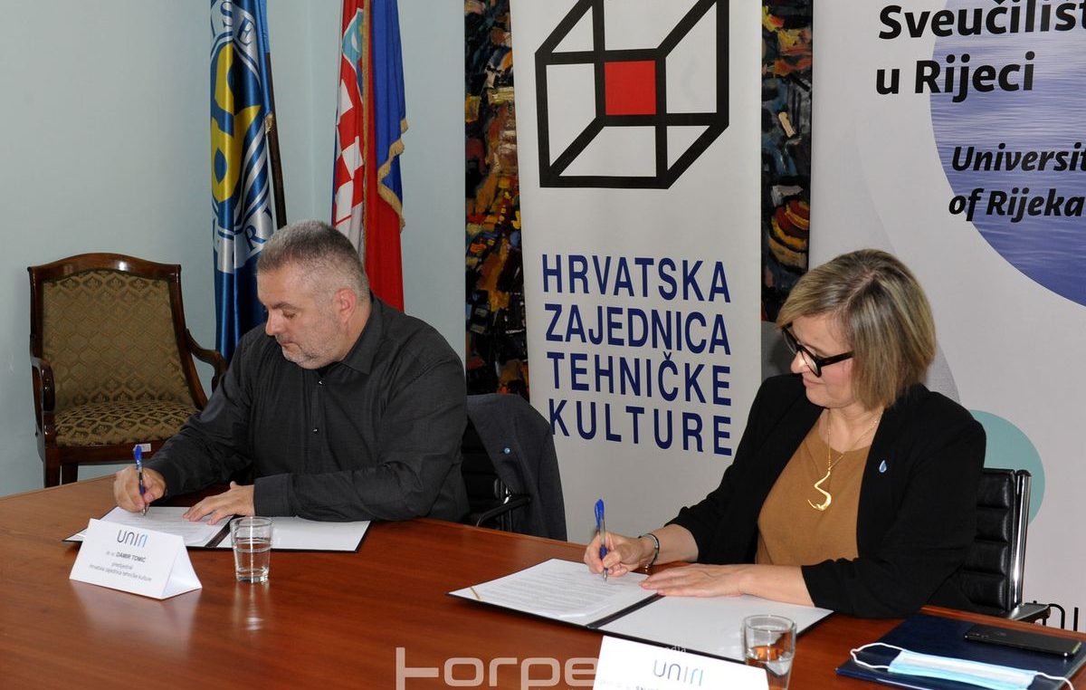 Sveučilište u Rijeci potpisalo suradnju s Hrvatskom zajednicom tehničke kulture