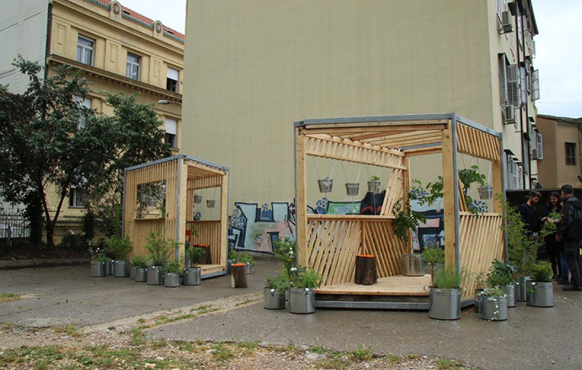 U Barčićevoj ulici postavljeni prvi Zeleni paviljoni