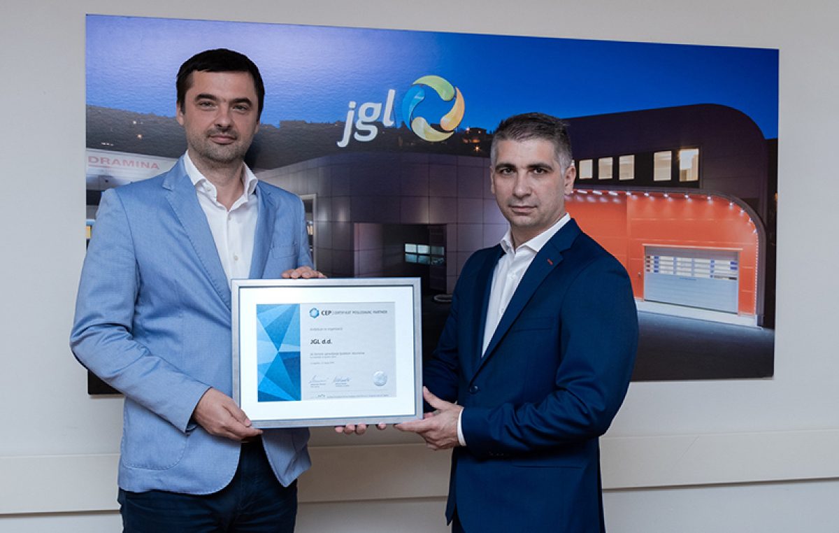 JGL po osmi put nagrađen certifikatom Poslodavac Partner