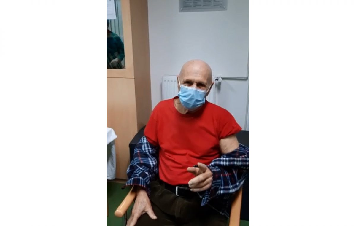 Cijepljen prvi korisnik Doma za starije na Voloskom: Cijepite se svi, jer to će nas spasiti!