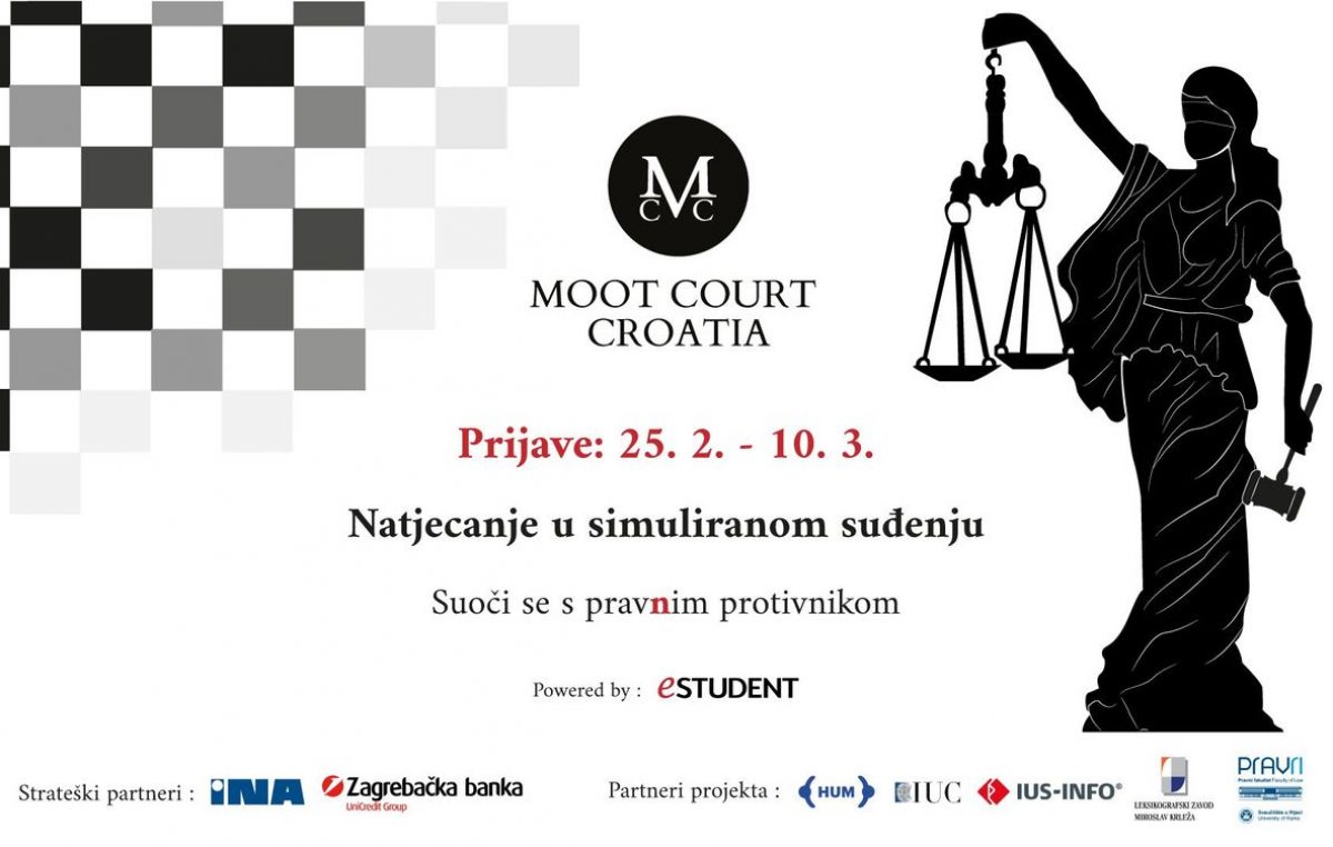 Otvorene su prijave za Moot Court Croatia – natjecanje u obliku simuliranog suđenja za studente prava