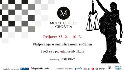 Otvorene su prijave za Moot Court Croatia – natjecanje u obliku simuliranog suđenja za studente prava