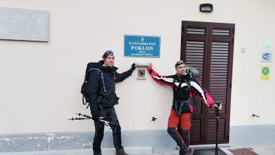 Daniel Lončar i Ranko Dragičević usponom na vrh Učke uspješno okončali prvu od trinaest etapa humanitarne akcije 1100 kilometara za 1100 terapija