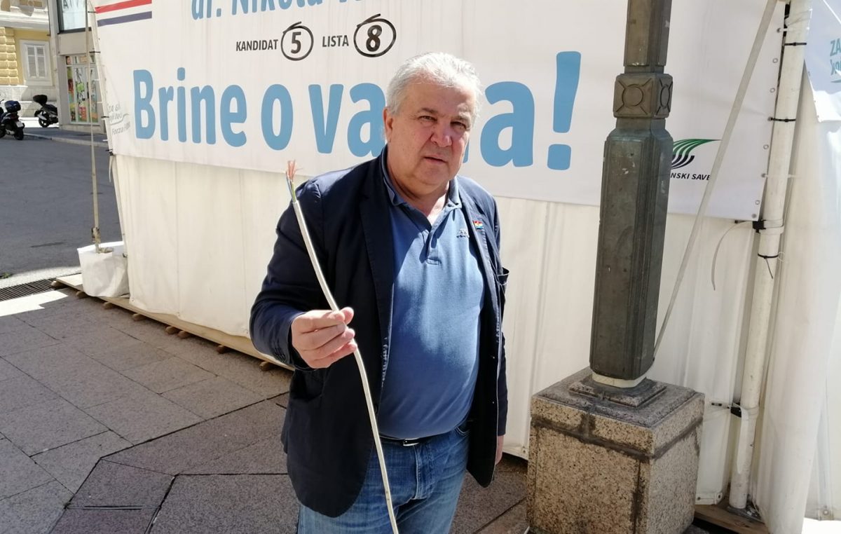 Nakon provale prošloga tjedna, noćas u izbornom šatoru Nikole Ivaniša prerezan kabel: Što je sljedeće?