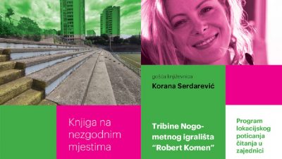 Knjiga na nezgodnim mjestima: književnica Korana Serdarević gostuje na tribinama stadiona između nebodera