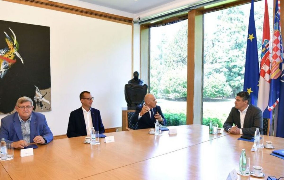 Obersnel i Filipović na primanju voditelja projekta „Esimit Europa“ kod predsjednika Milanovića