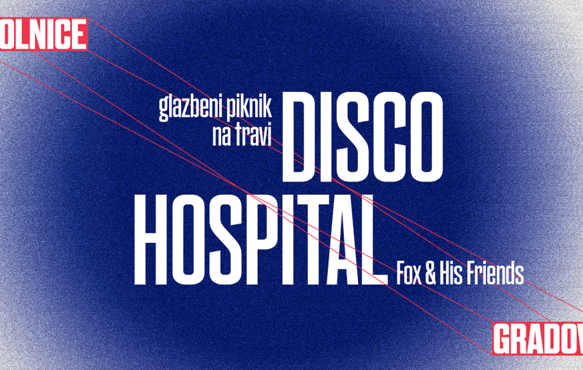 Disco Hospital, glazbeni piknik na travi, kao dio programa Gradovi-bolnice, održati će se u subotu, 10.7. u Parku Nikole Hosta