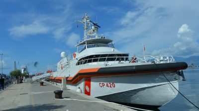 [FOTO] Brod talijanske obalne straže „Natale de Grazia“ u prvom diplomatskom posjetu Rijeci