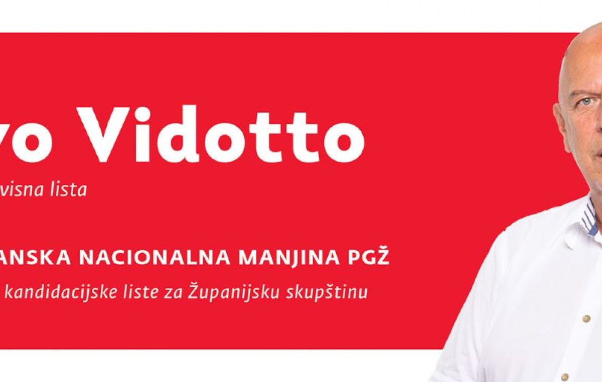 Ivo Vidotto: Moj rad u Županijskoj skupštini bit će usmjeren na poticanje suradnje i zajedništva unutar samih pripadnika talijanske nacionalne manjine