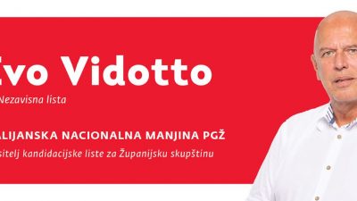 Ivo Vidotto: Moj rad u Županijskoj skupštini bit će usmjeren na poticanje suradnje i zajedništva unutar samih pripadnika talijanske nacionalne manjine