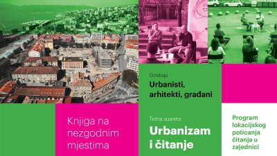 Knjiga na nezgodnim mjestima:  tematsko-kritička šetnja Potokom i Brajdom u društvu urbanista, arhitekata, književnika, knjižničara…