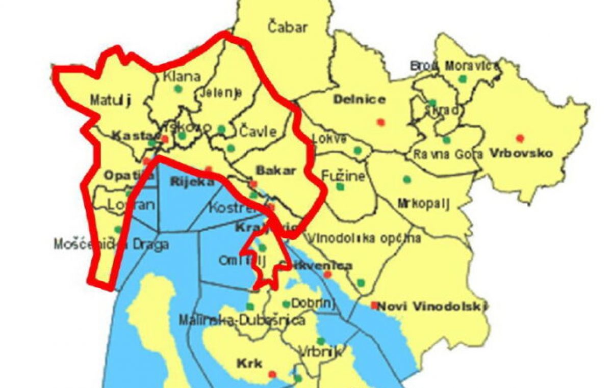 Predloženo proširenje Urbane aglomeracije Rijeka na Bakar, Matulje, Jelenje i Omišalj
