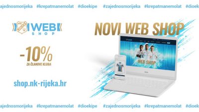 Novi web shop: pronađite na jednom mjestu sve artikle HNK Rijeka