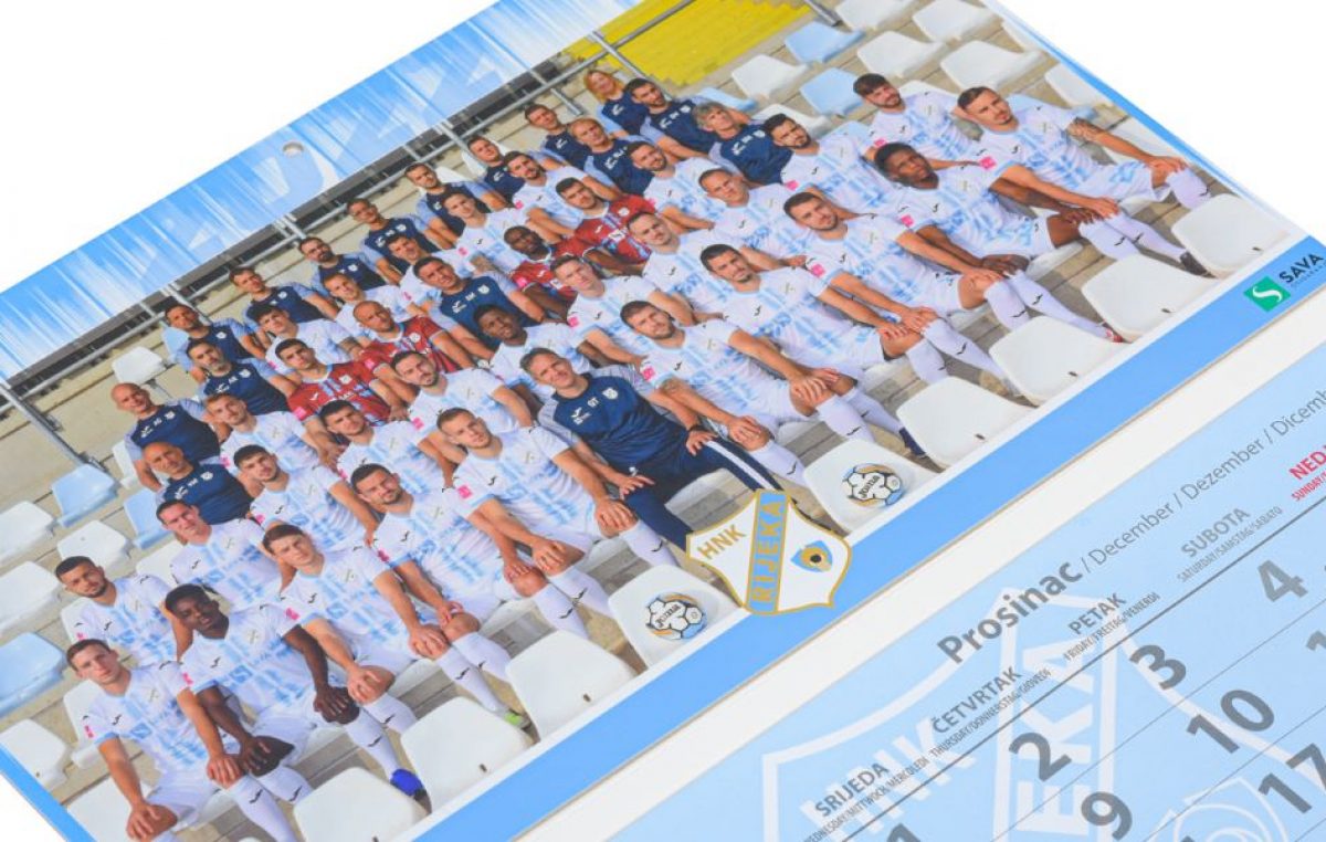 U prodaji kalendar HNK Rijeka za 2022. godinu