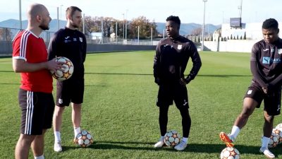 [VIDEO] Recreativo challenge: Kako su se Robert Murić, Prince Ampem i Issah Abass snašli u nogometnom izazovu